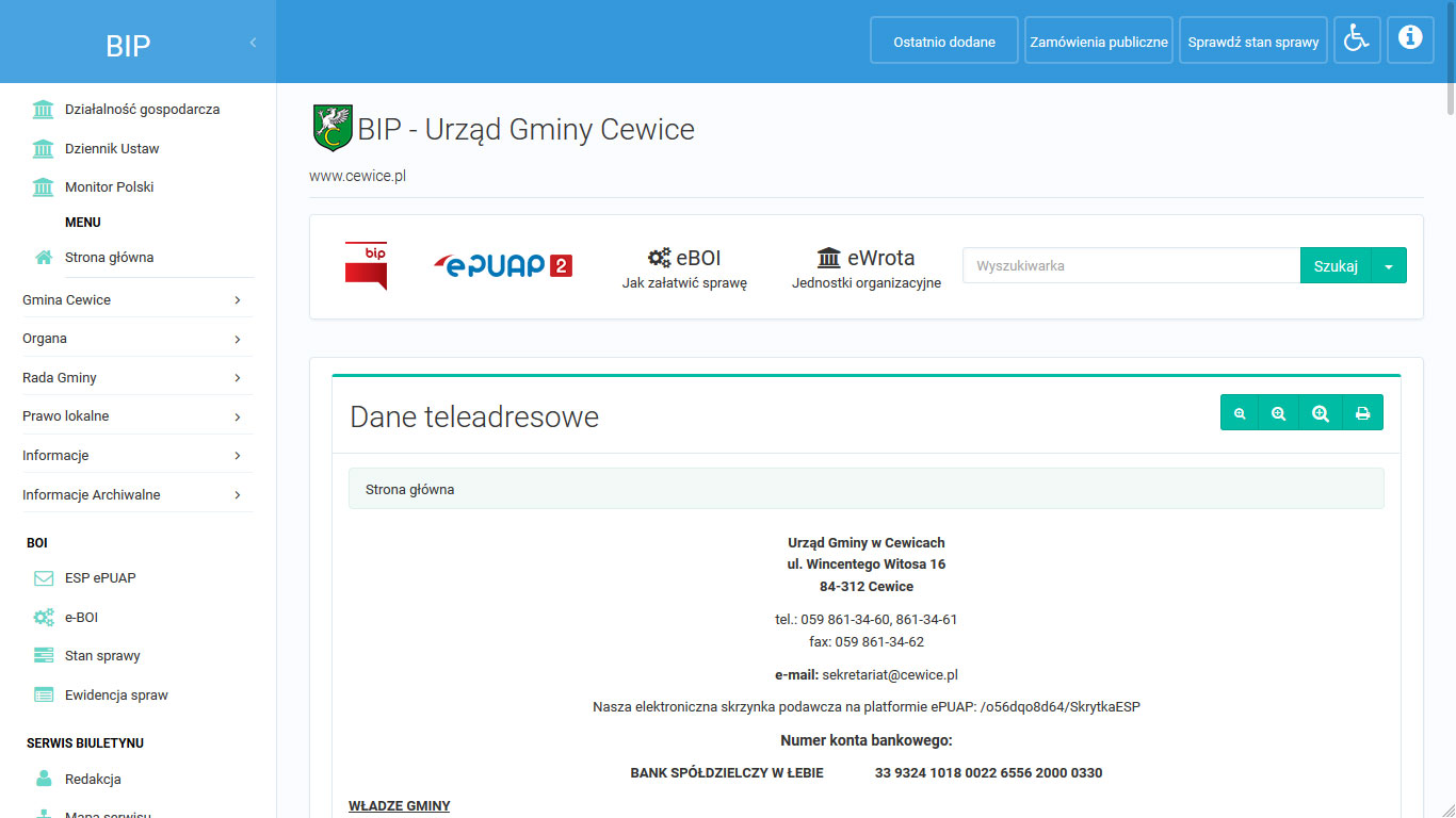 Biuletyn Informacji Publicznej